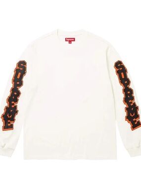 Supreme Cracked Longsleeve Top XL White